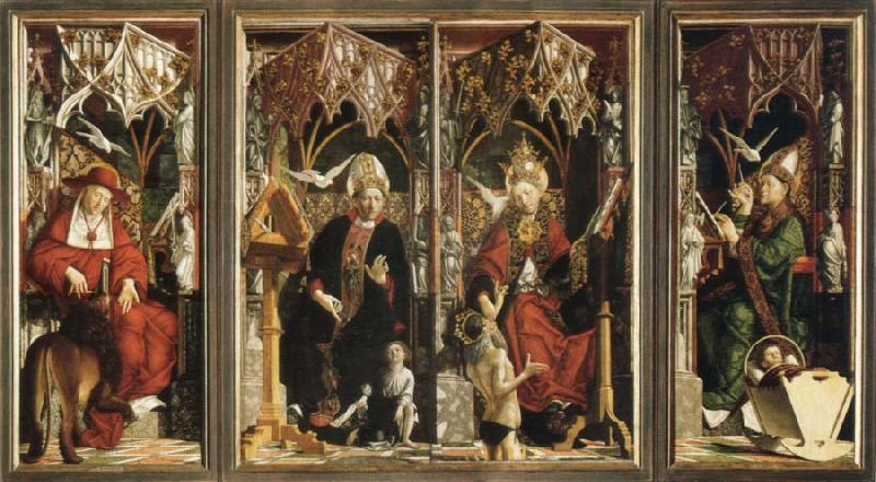  altarpiece of the church fathers